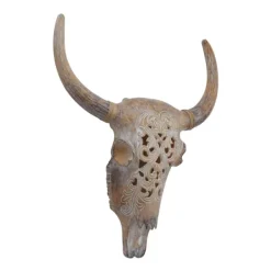 Wall Plaques-Kirkland's Home Bohemian Bull Wall Plaque Brown
