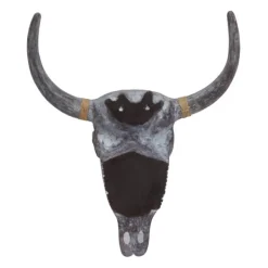 Wall Plaques-Kirkland's Home Bohemian Bull Wall Plaque Gray