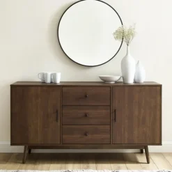 Cabinets & Sideboards-Kirkland's Home Bonnie Brown Midcentury Sideboard Cabinet