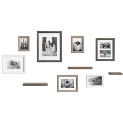 Gallery Wall Frames-Kirkland's Home Bordeaux 10-Pc. Gallery Wall Frame And Shelf Set