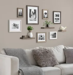 Gallery Wall Frames-Kirkland's Home Bordeaux 10-Pc. Gallery Wall Frame And Shelf Set