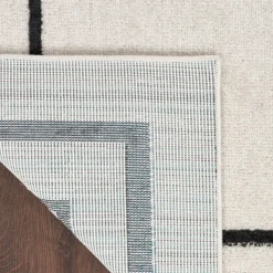 Outdoor Rugs-Kirkland's Home Bordered Indoor/Outdoor Area Rug, 5X7 Ivory