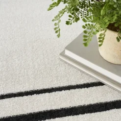 Outdoor Rugs-Kirkland's Home Bordered Indoor/Outdoor Area Rug, 5X7 Ivory
