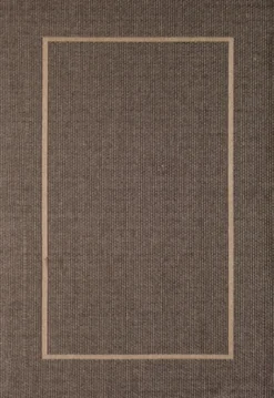Outdoor Rugs-Kirkland's Home Bordered Outdoor Area Rug, 6X9 Brown