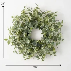 Wreaths-Kirkland's Home Botanical Foliage Wreath Green