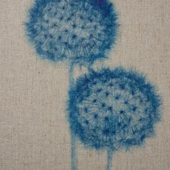 Framed Art-Kirkland's Home Botanical Framed Linen Canvas Art Print, Set Of 3 Blue/Tan