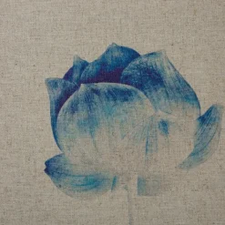 Framed Art-Kirkland's Home Botanical Framed Linen Canvas Art Print, Set Of 3 Blue/Tan