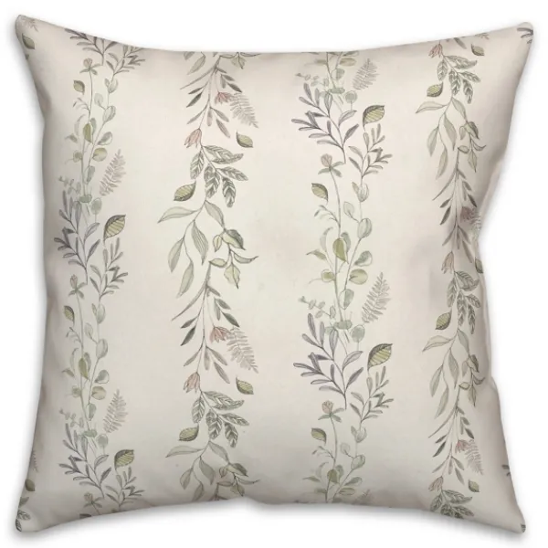 Pillows-Kirkland's Home Botanical Vines Pillow White