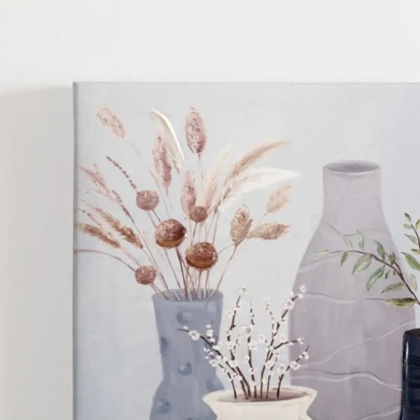 Canvas Art-Kirkland's Home Botanicals In Blue Vases Canvas Prints, Set Of 2 Blue/Gray/White