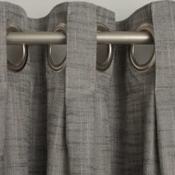 Curtains & Drapes-Kirkland's Home Box Pleated Single Curtain Panel, 84 In. Gray