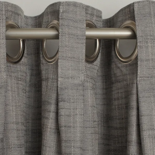 Curtains & Drapes-Kirkland's Home Box Pleated Single Curtain Panel, 84 In. Gray