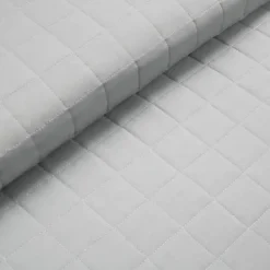 Quilts-Kirkland's Home Box Stitch Cotton King 3-Pc. Quilt Set Gray