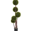 Trees & Topiaries-Kirkland's Home Boxwood Topiary Tree, 4 Ft.
