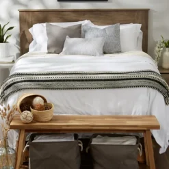 Blankets & Throws-Kirkland's Home Braided Fringe Throw Black