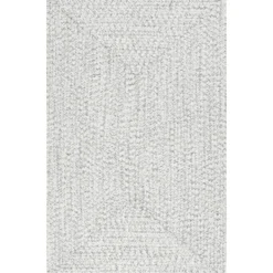 Outdoor Rugs-Kirkland's Home Braided Leah Indoor/Outdoor Area Rug, 5X8 Gray
