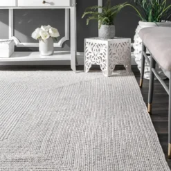 Outdoor Rugs-Kirkland's Home Braided Leah Indoor/Outdoor Area Rug, 3X5 Ivory