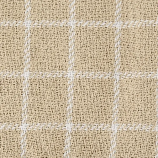 Blankets & Throws-Kirkland's Home Brandy Plaid Fringed Throw Tan