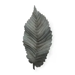 Wall Plaques-Kirkland's Home Brattea Leaf Metal Wall Plaque Blue/Gray