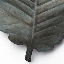 Wall Plaques-Kirkland's Home Brattea Leaf Metal Wall Plaque Blue/Gray