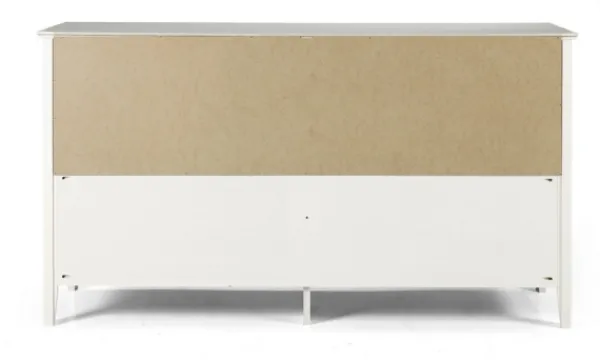 Dressers & Chests-Kirkland's Home Brazilian Pine Wood 6-Drawer Dresser White