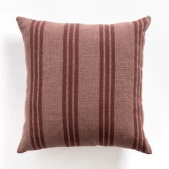 Pillows-Kirkland's Home Brick Providence Stripe Pillow Red