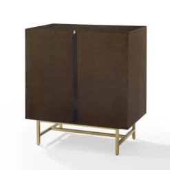 Cabinets & Sideboards-Kirkland's Home Brielle Golden Circle Wine Cabinet Brown