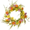 Wreaths-Kirkland's Home Bright Mixed Floral And Greenery Swirl Wreath Multi