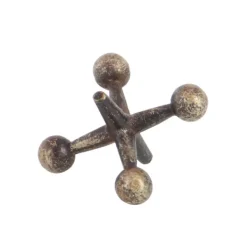 Statues & Figurines-Kirkland's Home Bronze Antique Jacks 3-Pc. Figurine Set Brown/Gold