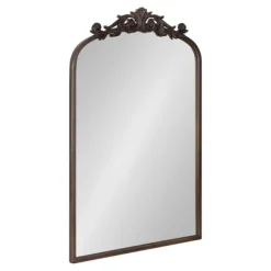 Decorative Mirrors-Kirkland's Home Bronze Arendahl Arched Mirror, 19X31 In. Brown