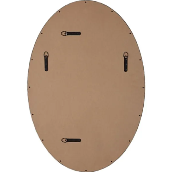 Decorative Mirrors-Kirkland's Home Bronze Beaded Frame Oval Mirror