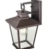 Outdoor Lighting-Kirkland's Home Bronze Classic Lantern Outdoor Sconce Brown