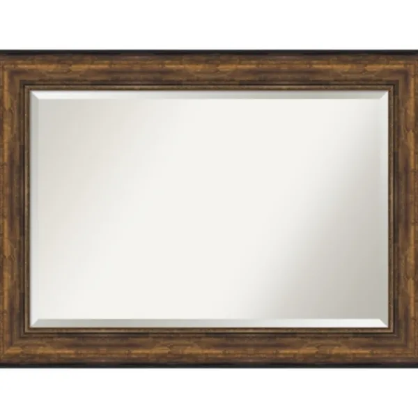Decorative Mirrors-Kirkland's Home Bronze Frame Beveled Mirror, 43.5X31.5 In.