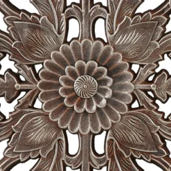 Wall Plaques-Kirkland's Home Bronze Madison Park Floral Wall Plaques, Set Of 2 Brown