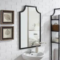 Decorative Mirrors-Kirkland's Home Bronze Metal Abigail Mirror Brown