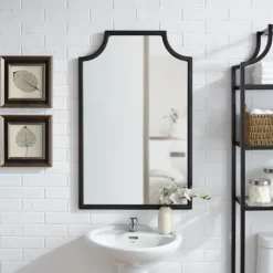 Decorative Mirrors-Kirkland's Home Bronze Metal Abigail Mirror Brown
