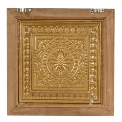 Wall Plaques-Kirkland's Home Bronze Metal Mirror Floral Wall Plaques, Set Of 3 Brown