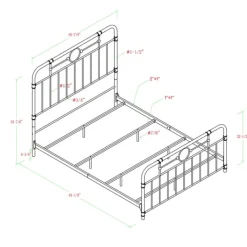 Beds & Headboards-Kirkland's Home Bronze Metal Pipe Queen Bed Gold