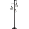 Floor Lamps-Kirkland's Home Bronze Metal 3-Tier Floor Lamp Brown