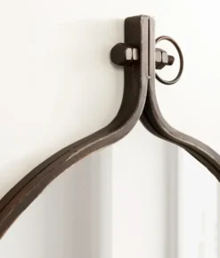 Decorative Mirrors-Kirkland's Home Bronze Metal Yitro Wall Mirror Brown