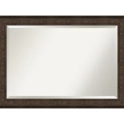 Decorative Mirrors-Kirkland's Home Bronze Panel Frame Beveled Mirror