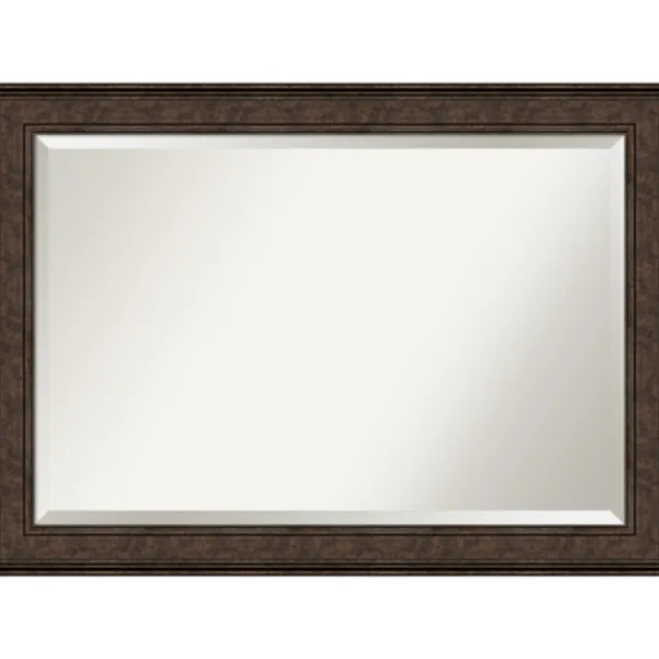Decorative Mirrors-Kirkland's Home Bronze Panel Frame Beveled Mirror