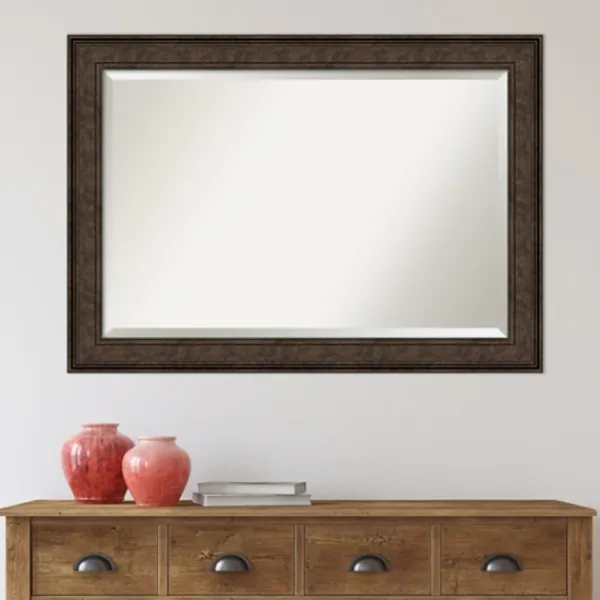 Decorative Mirrors-Kirkland's Home Bronze Panel Frame Beveled Mirror