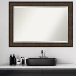 Decorative Mirrors-Kirkland's Home Bronze Panel Frame Beveled Mirror