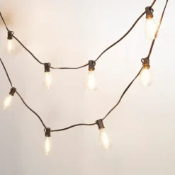 Outdoor Lighting-Kirkland's Home Bronze Shine Solar String Light Brown