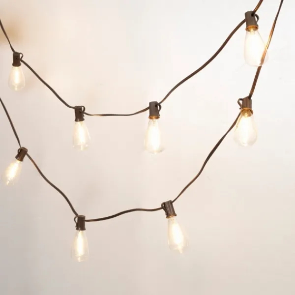 Outdoor Lighting-Kirkland's Home Bronze Shine Solar String Light Brown