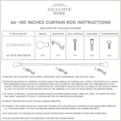 Curtain Rods & Hardware-Kirkland's Home Bronze Stacked Cylinder Curtain Rod, 120 In.