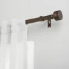 Curtain Rods & Hardware-Kirkland's Home Bronze Stacked Cylinder Curtain Rod, 72 In.
