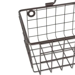 Wall Storage-Kirkland's Home Bronze Wall Hanging Wire Baskets, Set Of 2