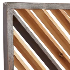 Wall Plaques-Kirkland's Home Bronze Wood Geometric Wall Plaques, Set Of 3 Tan