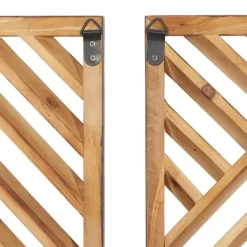Wall Plaques-Kirkland's Home Bronze Wood Geometric Wall Plaques, Set Of 3 Tan